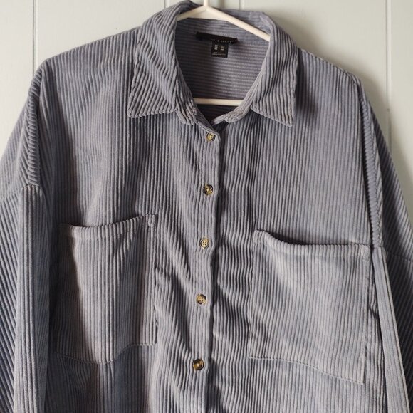 Streetwear Society Oversized Corduroy Shacket / Button Up (XL) - Picture 3 of 7